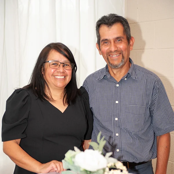Hugo Cruz and Ingrid Carrillo at Victory Hills of the Nazarene Church in Kansas, KS